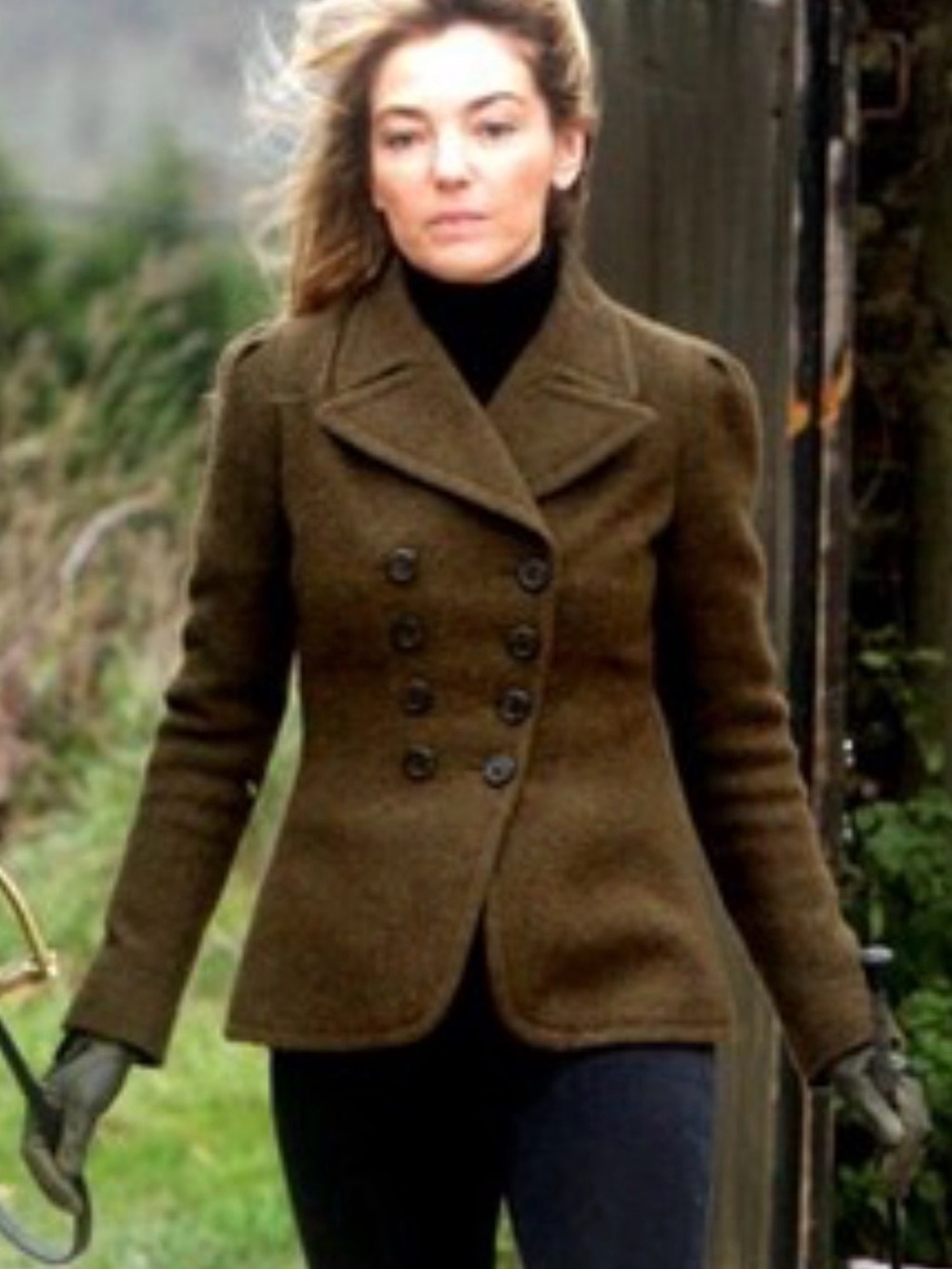 Vintage Ralph Lauren Loden Green Wool Double-Breasted Jacket